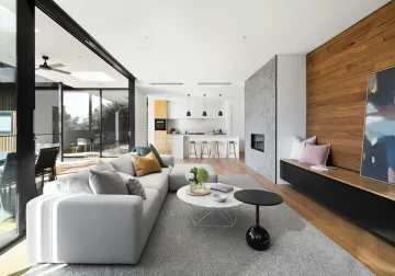 Vivienda luminosa con cocina conectada al espacio de día